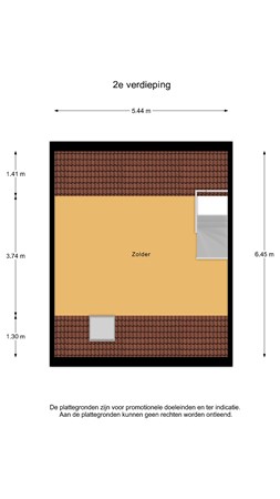 Floorplan - Zeisstraat 34, 1445 HB Purmerend